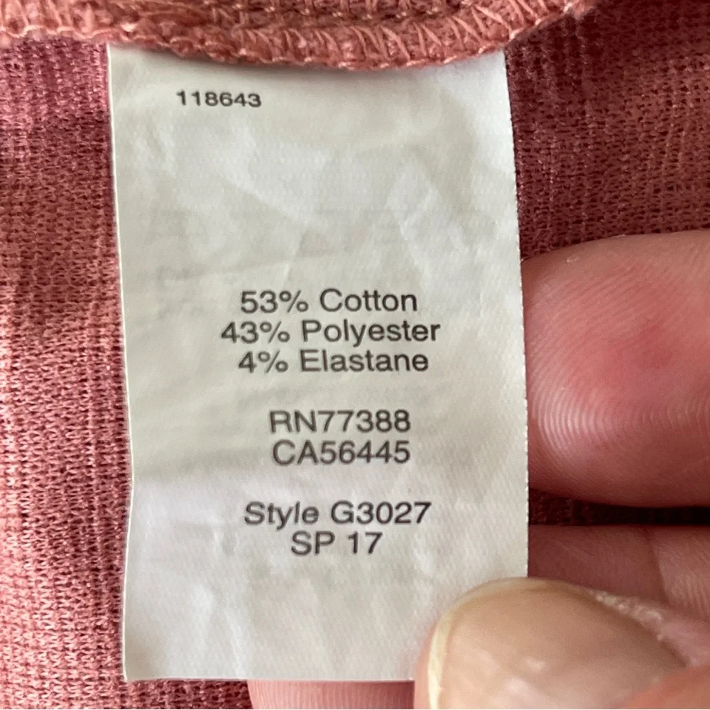 Madewell Coral Pink Short Cold Shoulder Sleeve Blouse Top Size XS - Picture 8 of 8